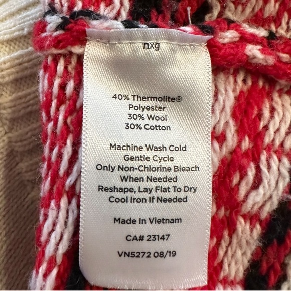 Talbots Chalet Fair Isle Women’s Holiday Christmas Wool Blend Sweater Size SP - Picture 9 of 9